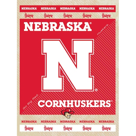 University Of Nebraska 24x32 Canvas Wall Art